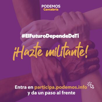 Inscríbete y hazte Militante de Podemos