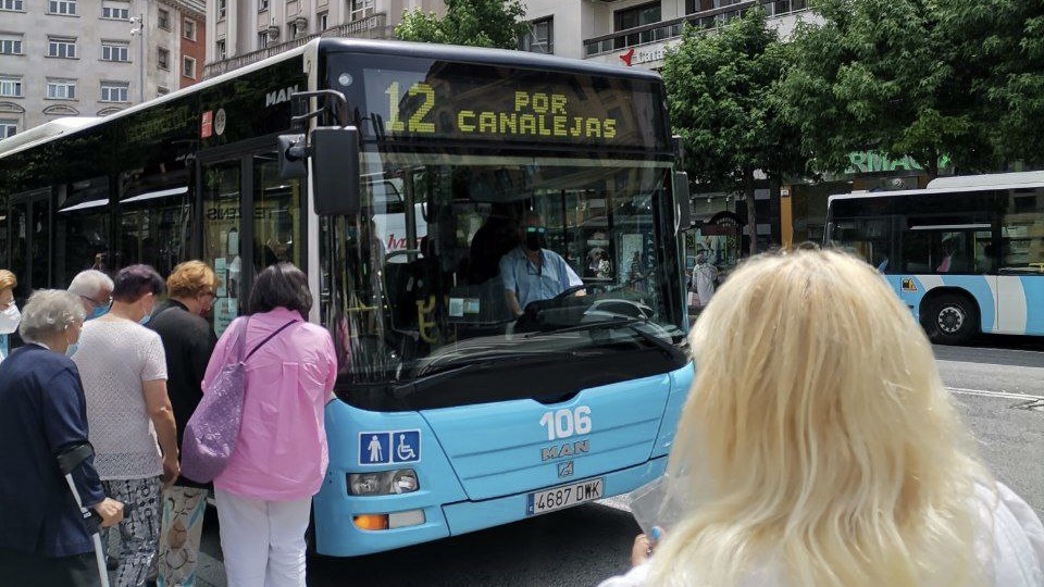 Autobús en Santander