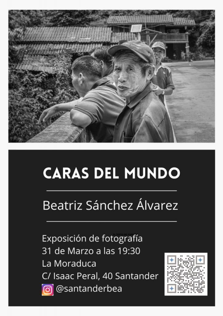 Cartel de la Exposición 'Caras del Mundo' de Beatriz Sánchez Álvarez