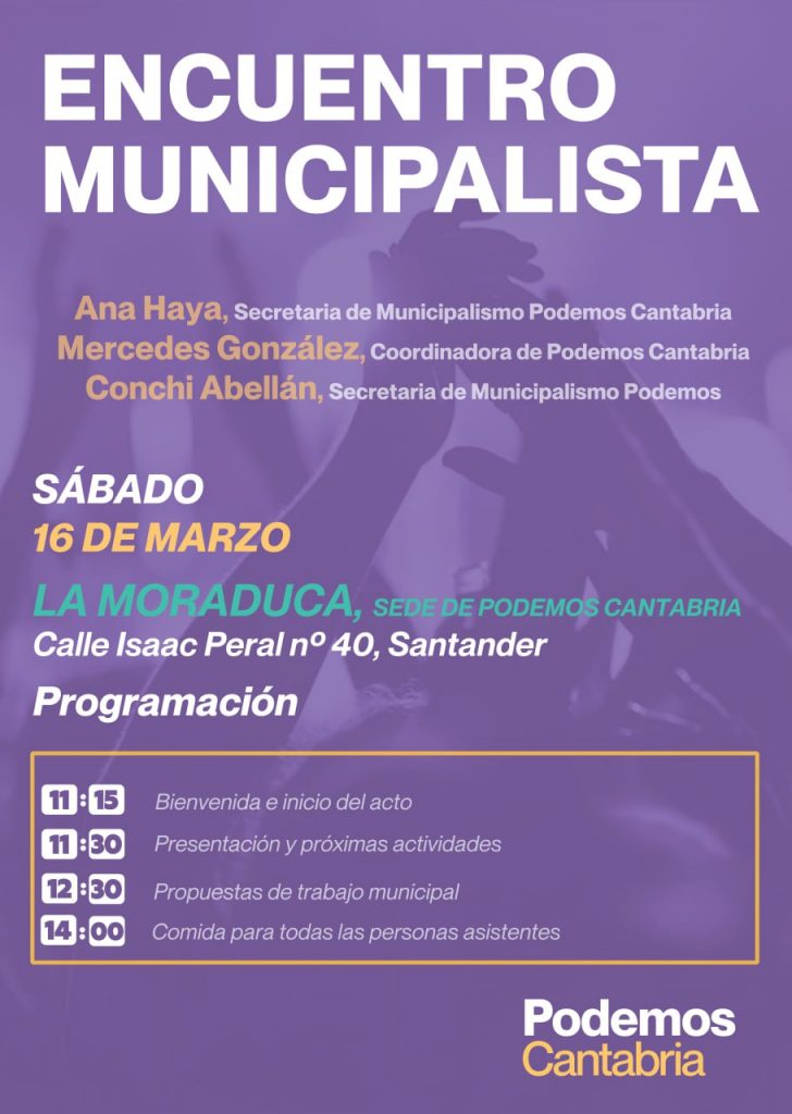 cartel encuentro municipalista 16 03 24